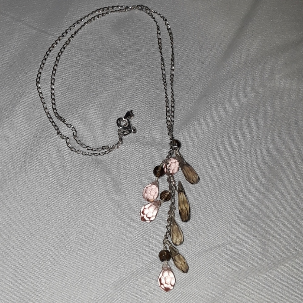 Beautiful 925 made in italy with real stones neckl